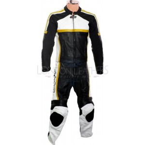 RTX Classic Sport YELLOW Racing Leather Motorcycle Suit